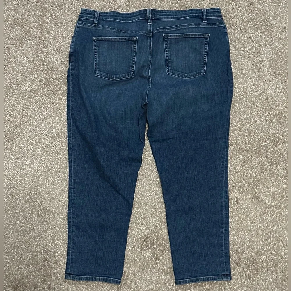 Eileen Fisher Organic Cotton Women’s Straight Leg Jeans Plus Size 18W - Picture 2 of 8